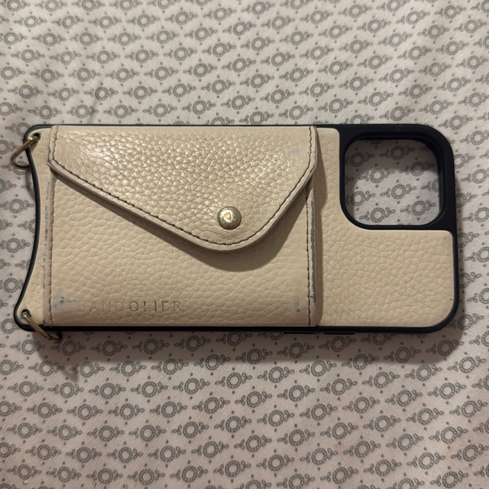 Ivory Bandolier IPhone 15 pro case